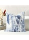 HOME Abstract Fur Cushion - Light Blue 45x45 cm   Soft Plush Decorative Pillow   Cozy Home Decor   Ideal For Sofa &amp; Bed   Stylish Textured Cushion