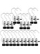 Oasisgalore Portable Laundry Hook Boot Clips,Stainless Steel Hanging Clothes Pins,20 Pack Closet Organizer Hangers Clip Travel Home Clothing Trouser Hanger for Pants,Shoes,Towel,Socks (Black)