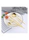 4-Piece Stainless Steel Cutlery Set Gold