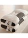 2pc Light Luxury Knitted Cotton Spa Massage Pillow Honeycomb Partition Pillow Core Home Sleep Single Person Neck Pillow Specially Used For Hotels