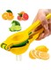 2-in-1 Lemon &amp; Lime Metal Squeezer,Citrus Hand Juicer for Max Extraction,Manual Press Juice Squeezer for Effortless Use,Lemons,Lime,Eureka or Lisbon Lemons,Rangpur or Tahiti Limes,Heavy-Duty