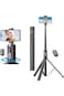 360 Rotation Gimbal AI Automatic Tracking Shooting Portable Desktop Stabilizer with Fill Light for Cellphone