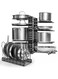 8+ Pot &amp; Pan Organizer Cabinet Countertop - Adjustable