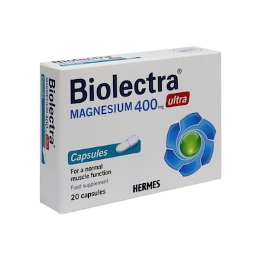 Hermes Bioelectra Ultra Magnesium 400 mg Capsules 20's