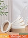 5 Pcs Decorative Woven Basket Set, Small Woven Basket, Cotton Rope Woven Baskets For Organizing, Rectangle Woven Baskets, Suit for Storage Of Toys, Towels &amp; Keys (Brown/White)