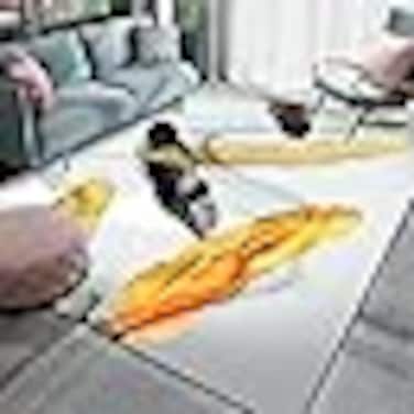 Solid Soft Non-Slip Absorbent Living Room Carpet 80x120 cm