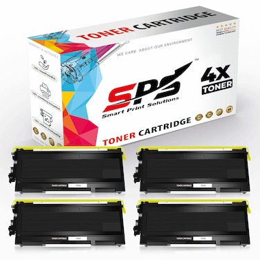 SPS Compatible Toner Cartridges for Brother - TN-350   4x Black   2,500 Pages