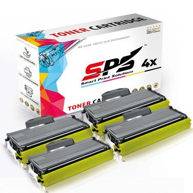 SPS Compatible Toner Cartridges for Brother - TN-2120   4x Black   2,600 Pages