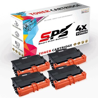SPS Compatible Toner Cartridges for Brother - TN-3400   4x Black   3,000 Pages