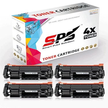 SPS Compatible Toner Cartridges for HP - W1360A 106A   4x Black   1,150 Pages