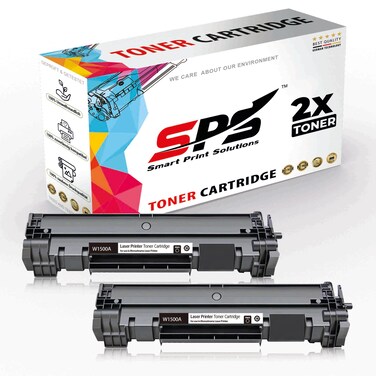 SPS Compatible Toner Cartridges for HP - W1500A 150A   2x Black   975 Pages