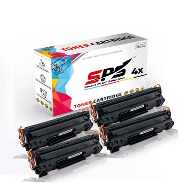 SPS Compatible Toner Cartridges for HP - CB436A 36A   4x Black   2,000 Pages