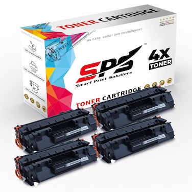 SPS Compatible Toner Cartridges for HP - Q7553A 53A   4x Black   3,000 Pages