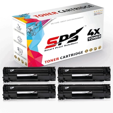 SPS Compatible Toner Cartridges for HP - CC388A 88A   4x Black   1,500 Pages