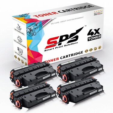 SPS Compatible Toner Cartridges for HP - CF280X 80X   4x Black   6,900 Pages