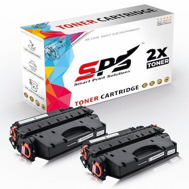 SPS Compatible Toner Cartridges for HP - CE505X 05X   2x Black   6,500 Pages