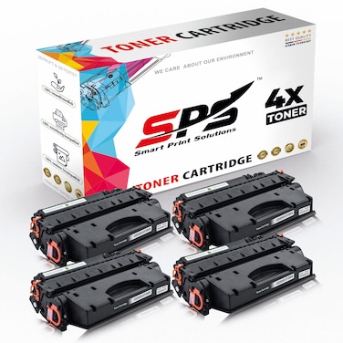 SPS Compatible Toner Cartridges for HP - CE505X 05X   4x Black   6,500 Pages