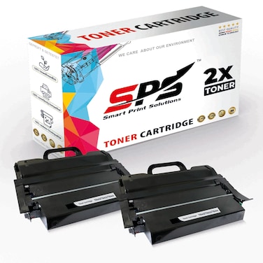 SPS Compatible Toner Cartridges for Lexmark - T642   2x Black   Yield Upto 21,000&nbsp;Pages