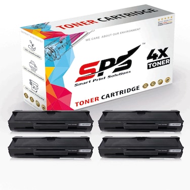SPS Compatible Toner Cartridges for Samsung - MLT-D104S   4x Black   Yield Upto 1,500&nbsp;Pages