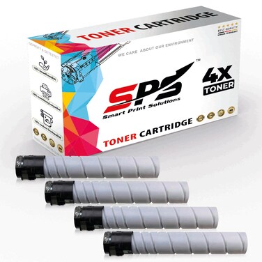 SPS Compatible Toner Cartridges for Konica Minolta - TN-323   4x Black   Yield upto 23,000 Pages