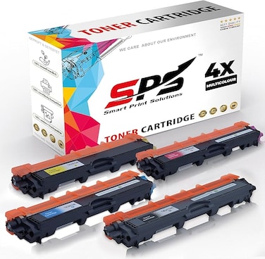 SPS Compatible Toner Cartridges for Brother - TN-221   4x Multicolor   Yield upto 2,500&nbsp;Pages