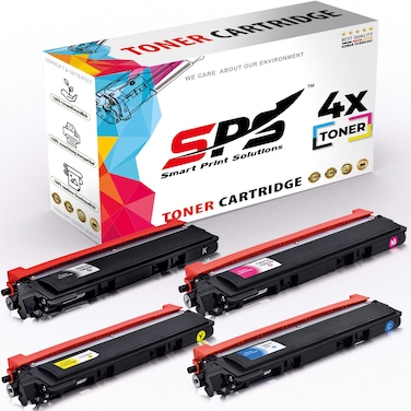 SPS Compatible Toner Cartridges for Brother - TN-210   4x Multicolor   Yield upto 2,200&nbsp;Pages