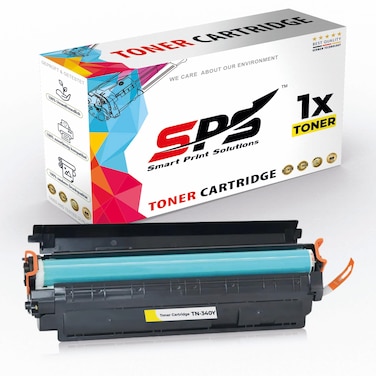 SPS Compatible Toner Cartridges for Brother - TN-340Y   1x Yellow   Yield upto 1,500&nbsp;Pages
