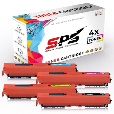 SPS Compatible Toner Cartridges for HP - 126A   4x Multicolor   Yield upto 1,200&nbsp;Pages