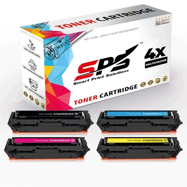 SPS Compatible Toner Cartridges for HP - 415A   4x Multicolor   Yield upto 2,400&nbsp;Pages