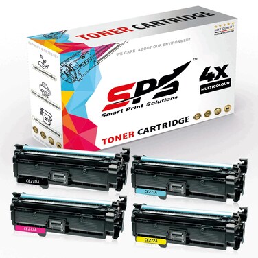 SPS Compatible Toner Cartridges for HP - 650A   4x Multicolor   Yield upto 13,500&nbsp;Pages