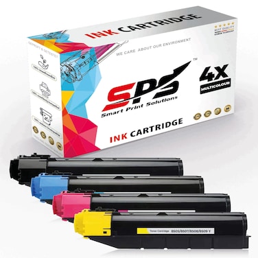 SPS Compatible Toner Cartridges for Kyocera - TK-8508   4x Multicolor   Yield upto 30,000&nbsp;Pages