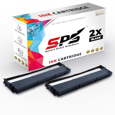 SPS Compatible Ink Ribbon Cartridges for Epson - LQ-300   2x Black   Yield Upto 60,000&nbsp;Pages
