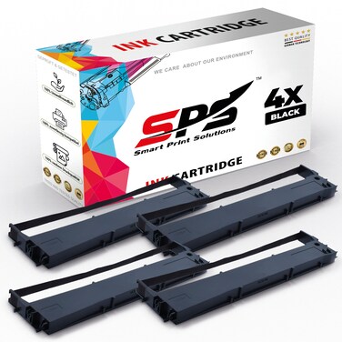 SPS Compatible Ink Ribbon Cartridges for Epson - LQ-300   4x Black   Yield Upto 60,000&nbsp;Pages