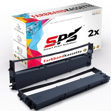 SPS Compatible Ink Ribbon Cartridges for Epson - LX-350   2x Black   Yield Upto 40,000&nbsp;Pages
