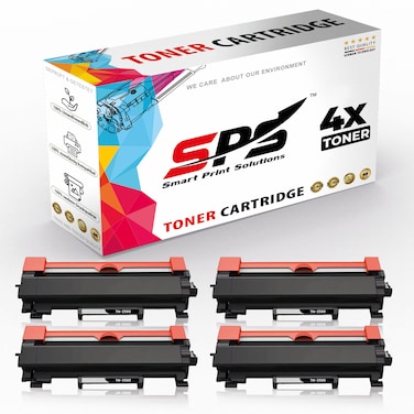 SPS Compatible Toner Cartridges for Brother - TN-2500   4x Black   1200 Pages