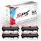 SPS Compatible Toner Cartridges for Brother - TN-2500   4x Black   1200 Pages