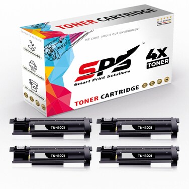 SPS Compatible Toner Cartridges for Brother - TN-B021   4x Black   2,600 Pages