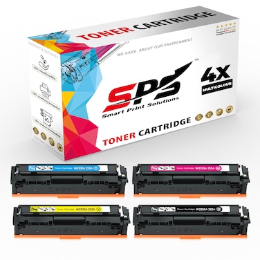 SPS Compatible Toner Cartridges for HP - 222A   4x Multicolor   Yield upto 1,200&nbsp;Pages