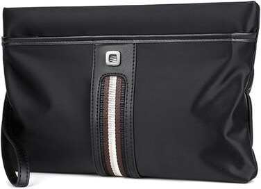 iCozzier Men&#39;s Oxford Clutch Bag Large Capacity Business Clutch Bags Wallet Pockets with Zipper Wallets for Men with Wrist Strap Wrist Bag Work Travel Casual
