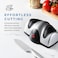 Electric 2-Stage Professional Knife Sharpener with Suction Feet and Auto Shut-Off

