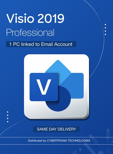Microsoft Visio 2019 Professional 1PC   Linked to Email Account   Digital License   Same-Day Delivery