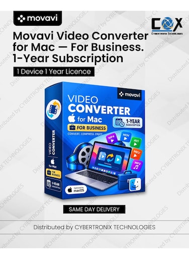 Movavi Video Converter for Mac For Business   1 Device for 1 Year   Digital License