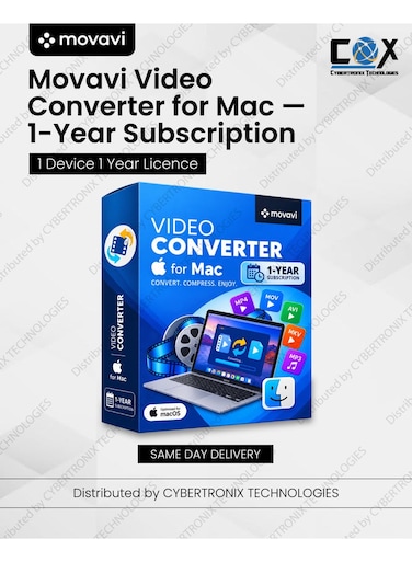 Movavi Video Converter for Mac   1 Device for 1 Year   Digital License