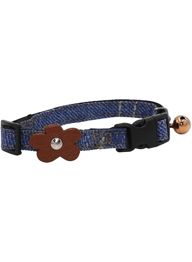 Aime Blue Jean Collar For Cat