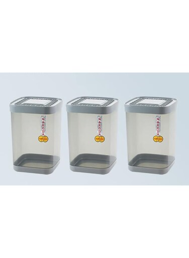 Nakoda Della Storage Container &amp; Organizer Set for Kitchen, Refrigerator &amp; Home Use 555 Set of 3 Pcs 2000ml