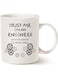 MAUAG Funny Engineer Coffee Mug Unique Idea, Trust Me, I'm an Engineer Ceramic Cup White, 11 Oz