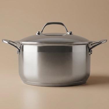 Steel Rocky Pot, 22 cm - Silver