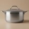 Steel Rocky Pot, 22 cm - Silver