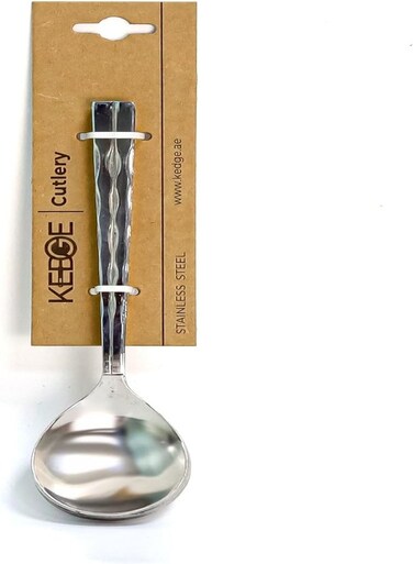 Kedge 6 Pieces Spoon Set, Stainless Steel Teaspoons Soup Soda Tea Coffee Ice Cream Dessert Spoons Stainless Steel Silver Color Stain Resistant, Cutlery Spoons For Kitchen Or Restaurant (Soup Spoon)