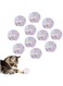 AUEAR, 20 Pack Dye Free Cat Crinkle Balls 2" Mylar Sounds Shiny Kitty Glitter for Cats